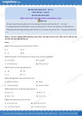 Đề thi giữa kì 1 Hóa 10 Kết nối tri thức - Đề số 3